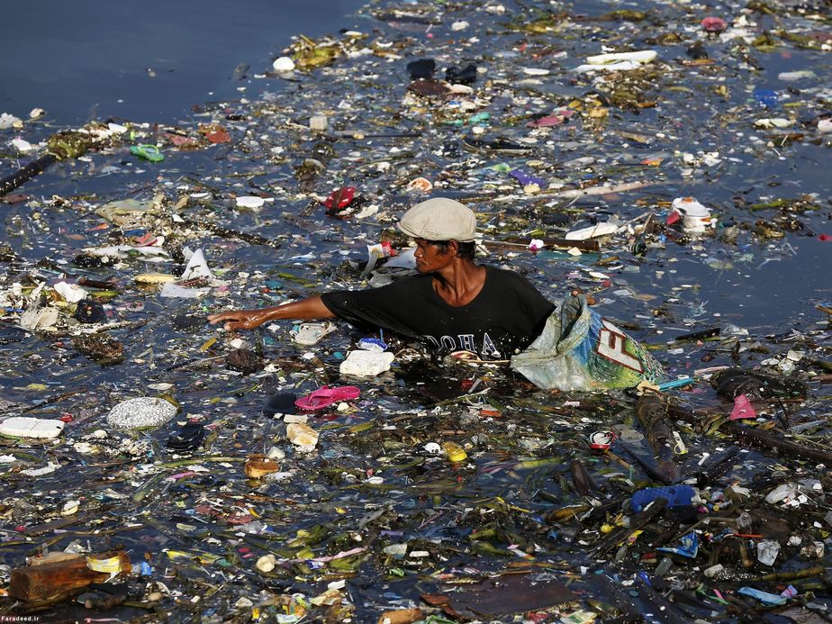 جمع‌آوری زباله‌های بازیافتی در فیلیپین