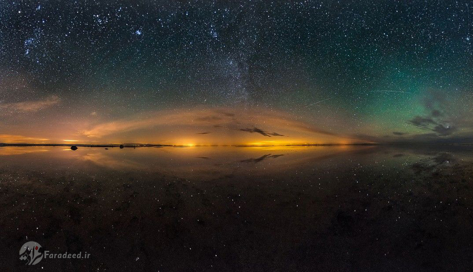 دریاچه نمک مرنجاب نزدیک کاشان