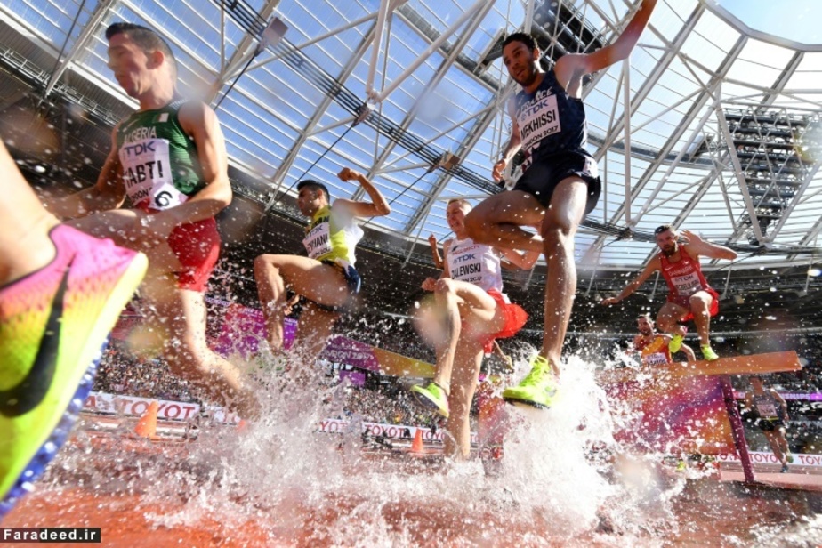 مسابقه قهرمانی دومیدانی 300 متر با مانع