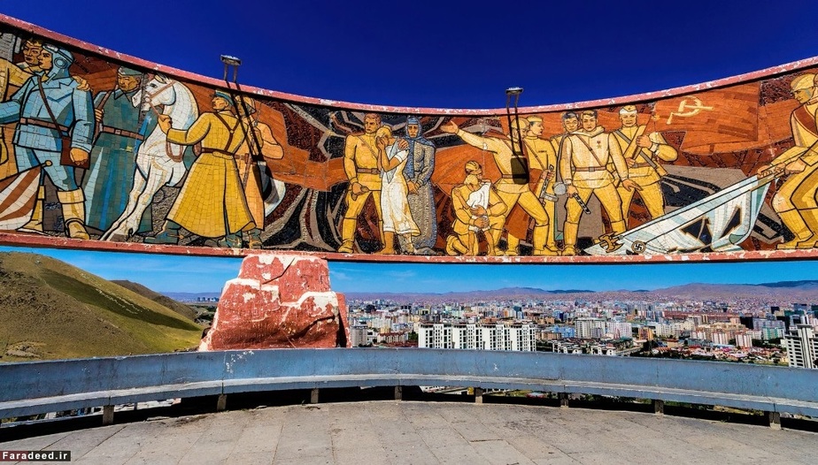 بنای یادبود زایسان – شوروی‌ها برای گرامیداشت سربازان کشته شده کشورشان در جنگ جهانی دوم، این بنا را بر فراز تپه‌ای در کنار اولان باتور ساختند 