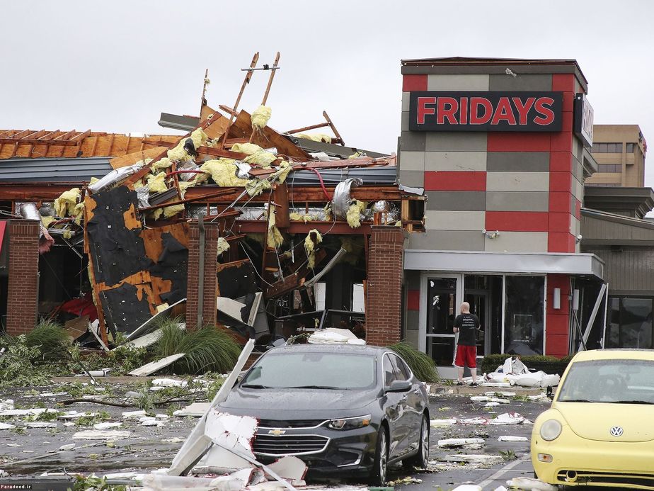 خسارت توفان در تالسا، اوکلاهما