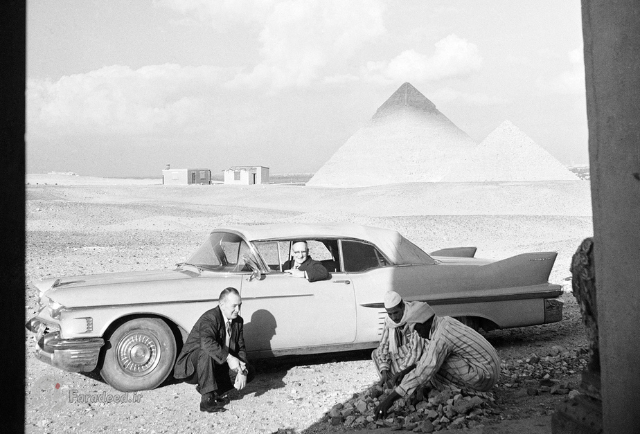 نمایی از اهرام مصر در 16 فوریه