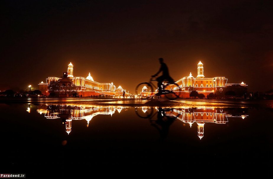 دوچرخه‌سوار در دهلی