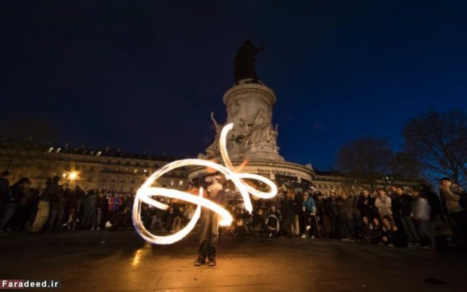 اعتراض به لایحه اصلاح قانون کار در پاریس