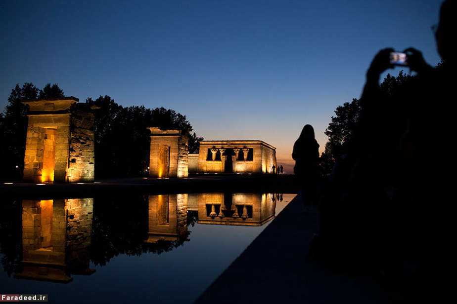 معبد هنگام غروب در مادرید