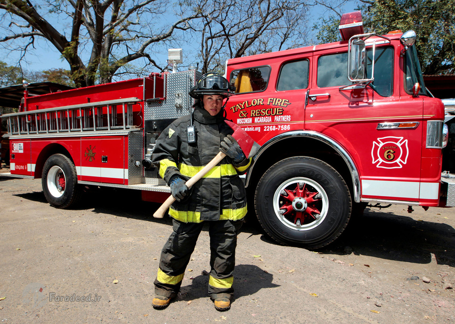 یولاینا چاوز تالاورا، 31 ساله، آتش نشان، نیکاراگوئه