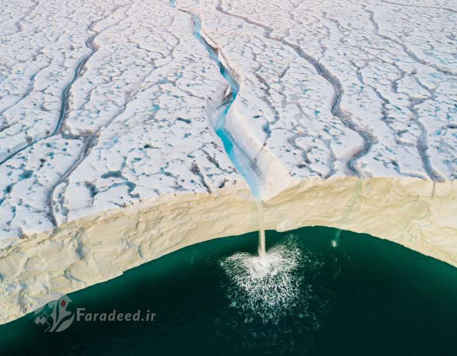یخچال عظیم برزللبرن در نروژ و آبراهههایی که به جریان افتادند