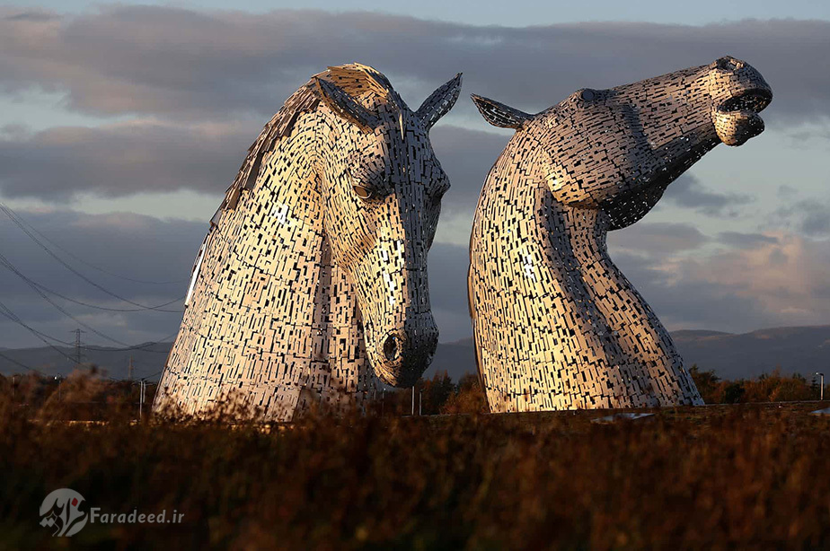 مجسمه‌های سر اسب سر به اندازه 30 متر در اسکاتلند