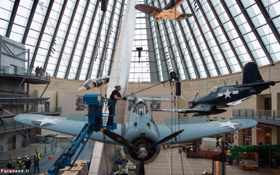 بمب‌افکن مربوط به جنگ جهانی دوم در موزه بین‌المللی؛ ویرجینیا، ایالات متحده AFP