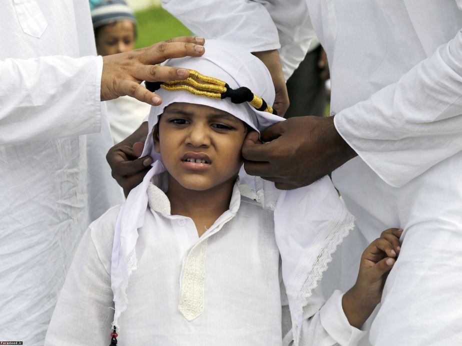 کودک مسلمان هندی در کلکته
