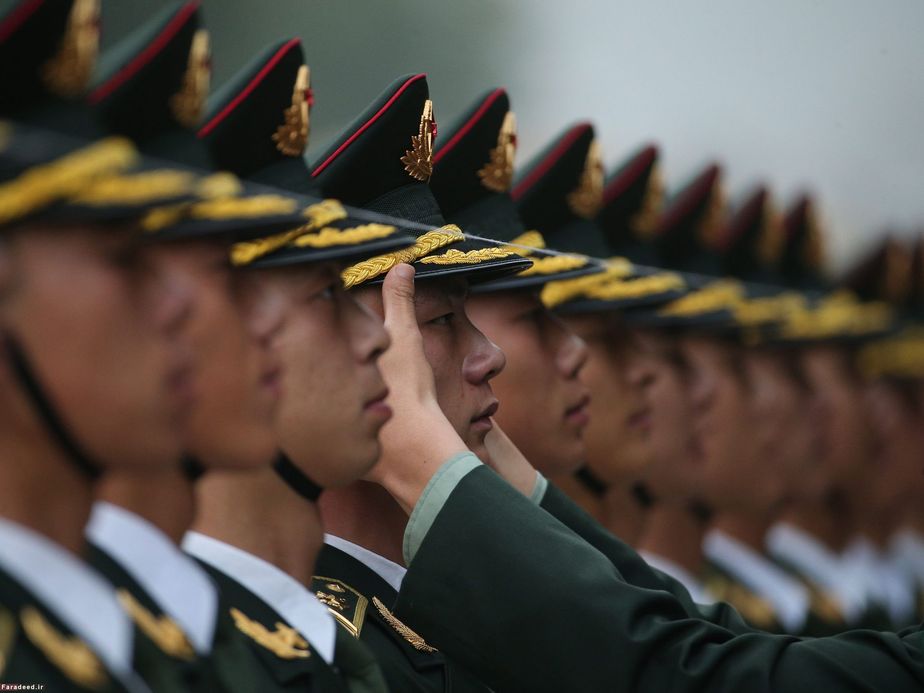 گارد استقبال از رئیس‌جمهور اروگوئه در چین