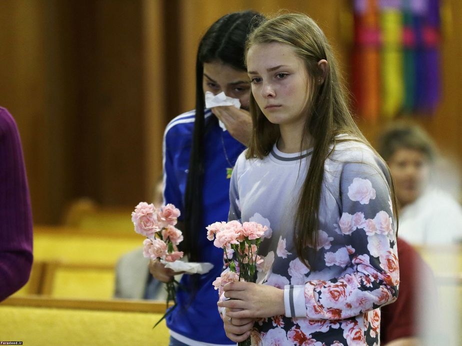 مراسم یادبود قربانیان تیراندازی در برلینگتون