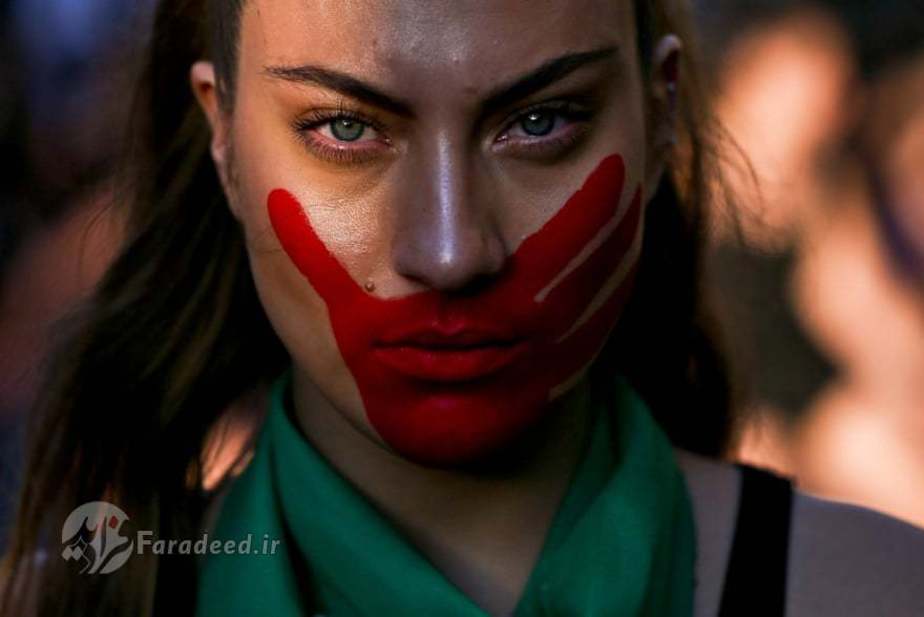 اعتراض علیه نابرابری جنسی در سانتیاگو شیلی