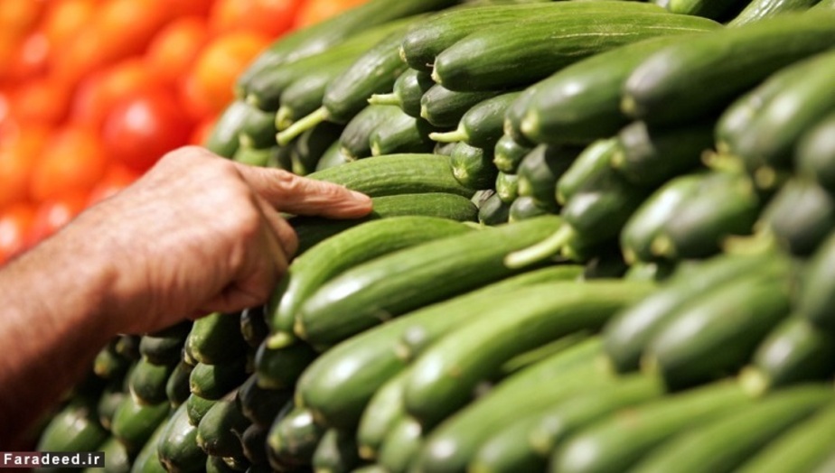 خیار حاوی 96.7 درصد آب است، که بیشترین مقدار را ارائه می دهد.
